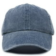 thumbnail image 4 of DALIX Pigment Dyed Hat Heavy Washed Cotton Baseball Cap in Navy Blue, 4 of 7