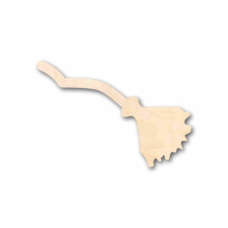 Unfinished Wood Crooked Flying Broom Silhouette - Craft- up to 46 DIY 14 / 3/4