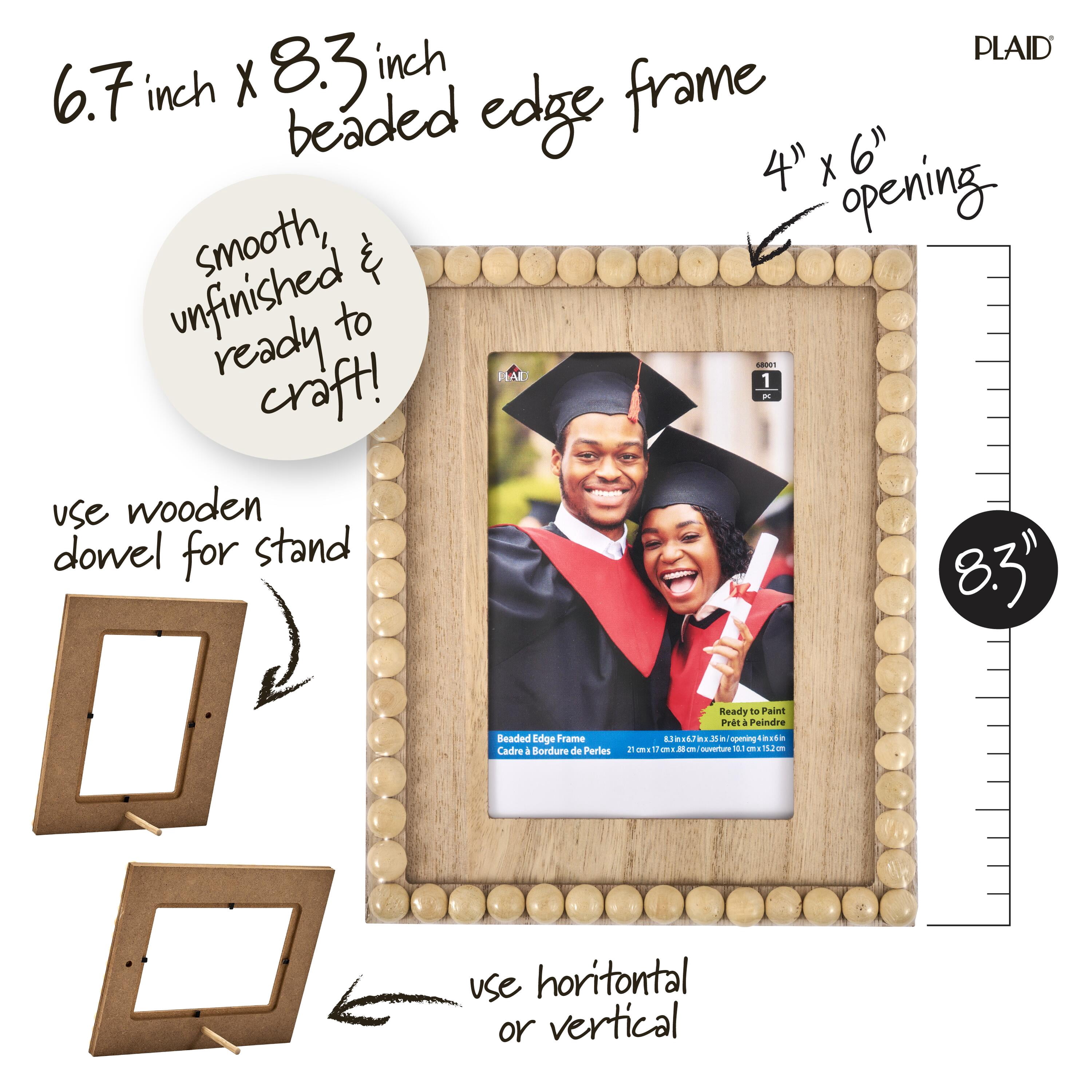 (2 pack) Plaid ® Wood Surfaces - 8.3" Beaded Edge Photo Frame - 68001