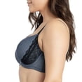 thumbnail image 3 of Casey Full Bust Padded Plunge T-Shirt Bra, Dark Blue Denim, 36G, 3 of 5