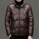 thumbnail image 4 of Chaqueta de plumón ligera con cuello alto para hombre, ropa de diseñador, chaqueta impermeable para hombre, abrigos de invierno con relleno de plumón de pato para hombre, 4 of 5