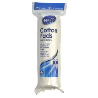 Amoray care Cotton Pads, 100% Pure Cotton 100 Count