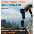 thumbnail image 3 of SNUG360 Calf Compression Sleeves for Men & Women, 20-30 mmHg, 3 Pairs, Black (XXL), 3 of 6
