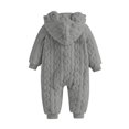 thumbnail image 5 of Toddler Kids Girls Boys Cute Hooded Jumpsuit,Kids Zipper Hooded Jumpsuit Rompers,Winter Warm Coat Outfits, 5 of 10