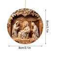 thumbnail image 3 of End of Year Clearance Skegnu Acrylic Christmas Decoration Baptismal Pendant Holiday Wall Decoration Christmas Gifts, 3 of 5