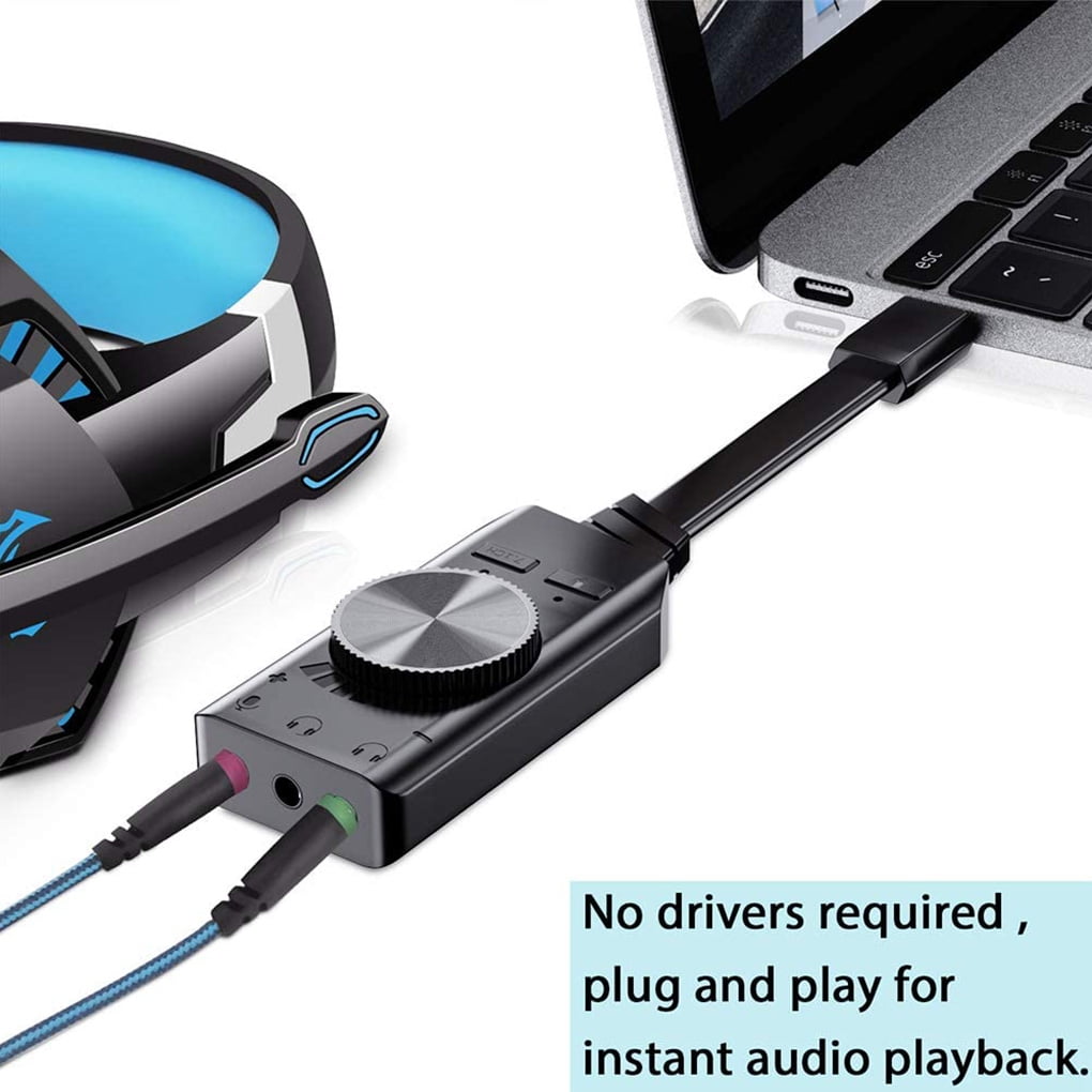 Adaptador Tarjeta de Sonido USB 2.0 Audio Sound 7.1 Adapter Mini Jack CABLE 