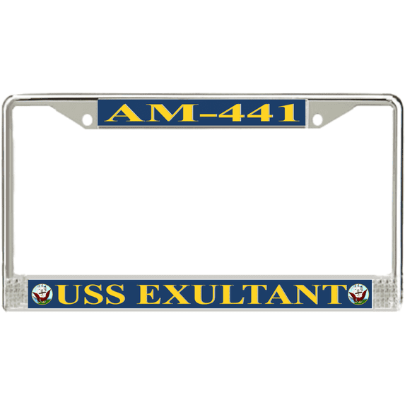 USS Exultant AM-441 License Plate Frame