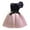 Pink*, variant on RUTAYY Children Girls Dress Shiny Fabric Bow Vest Skirt with Zipper Color Block Party Daily Wear Classic Versatile Dresses