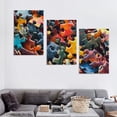 thumbnail image 4 of nygtbtfer 3 Piece Canvas Wall Art - Colorful Puzzle Pieces - Modern Home Art Stretched and Framed Ready to Hang 12x16x3pcs, 4 of 4
