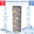 thumbnail image 5 of Pioneer Flower Floral Print Pattern 20oz Skinny Tumbler with Straw & Lid, Double Wall Vacuum Insulated Cup, Leak-Proof, Cup Holder Friendly, Hot 6H Cold 12H, 5 of 6