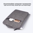 thumbnail image 1 of Langgg Laptop Bag Large Protection Notebook Computer Sleeve Handbags Briefcase Bags Women Men Office Business Working Grey 13.3 Inch, 1 of 9