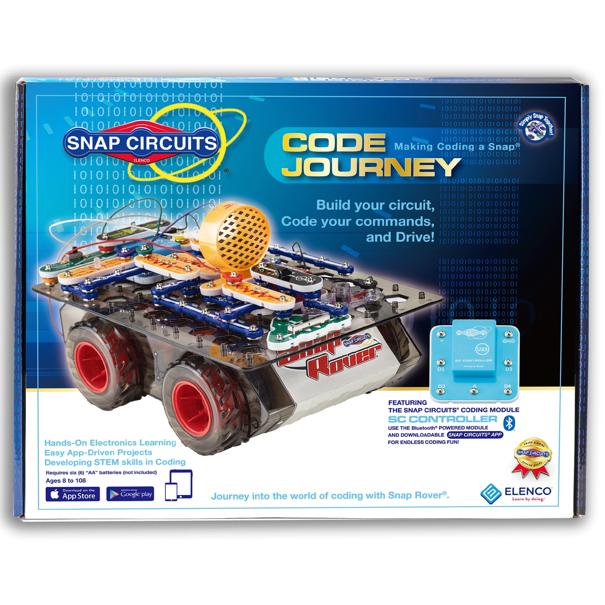 Snap Circuits Code Journey, Build Your Circuit, Code Your Commands