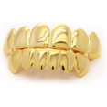 thumbnail image 1 of GHSDFBB 14K Gold Plated Hip Hop Teeth Grillz Top & Bottom Grill SetNEW!!, 1 of 7