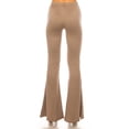thumbnail image 3 of Women's Plus Size High Waisted Palazzo Pants Soft Stretch Print and Solid Flare Leggings, 3 of 4