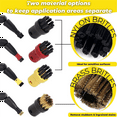 thumbnail image 2 of 24Pcs Nylon + Brass Wire Brush, Steam Cleaning Nozzles for SC1 SC2 SC3 SC4 SC5 SC7 CTK1 Steam Cleaner, 2 of 7