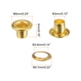 thumbnail image 2 of Kit de Ojales de Metal Uxcell de 300 Conjuntos con Ojales de 3mm 1/8" Agujero Ojales Pequeños con Arandelas para Zapatos, Ropa, Cinturones, Etiquetas, Bolsas, Tela, Cuero, Proyecto de DIY, Tono Dorado, 2 of 7
