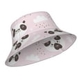 thumbnail image 2 of Gaeub Cute Panda Printed Double Sided Reflective Bucket Hat Foldable Sun Hat for Camping Hiking Fishing, 2 of 9