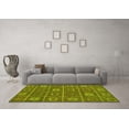 thumbnail image 3 of Ahgly Company Indoor Rectangle Abstract Yellow Modern Area Rugs, 3' x 5', 3 of 4