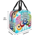 thumbnail image 4 of Summer Lunch Bag Insulated Lunch Box,Swimsuits Shells Flippers,Reusable Leakproof Cooler Cooling Tote With Front Pocket For Men Wome,Multicolor, 4 of 6