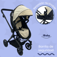 thumbnail image 3 of Carriola para mulñeca 2 en 1 con bambineto reversible Sera 12889 ibaby chocolate, 3 of 7