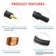 thumbnail image 4 of Cable auxiliar de 3,5 mm a línea de cable de audio para auriculares con altavoz negro Hugtrwg  Para estrenar, 4 of 4
