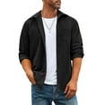thumbnail image 5 of COOFANDY Men's Waffle Button Down Shirts Casual Long Sleeve Shacket Jacket with Pockets, 5 of 9