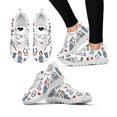thumbnail image 1 of Zapatillas de deporte de primavera para mujer, ortopédicas, con diseño de enfermera, con cordones, cómodas, de malla transpirable, 1 of 6