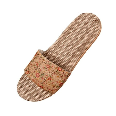 

Qufokar Calf High Boots for Women Slippers Shoes for Women Slippers for Fashion Ladies Women Breathable Bohemia Beach Slip On Shoes Flats Casual Sandals