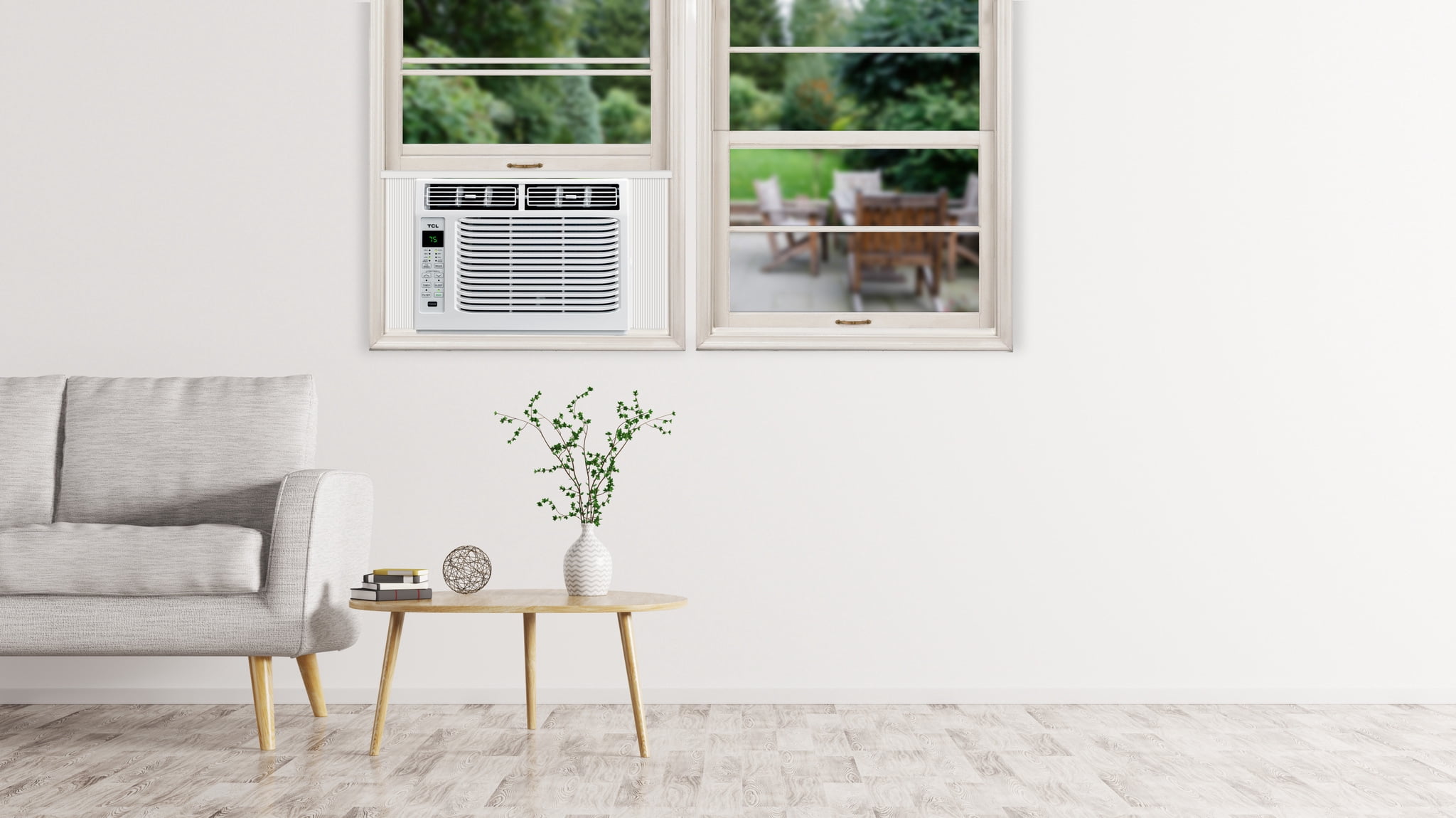 TCL 6,000 BTU White Window Air Conditioner with Remote