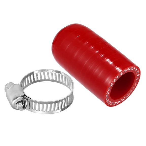 Unique Bargains Reinforced Silicone Coolant Cap Kit 18mm 0.71" ID Turbo Bypass Valve Cap Universal for Car Red