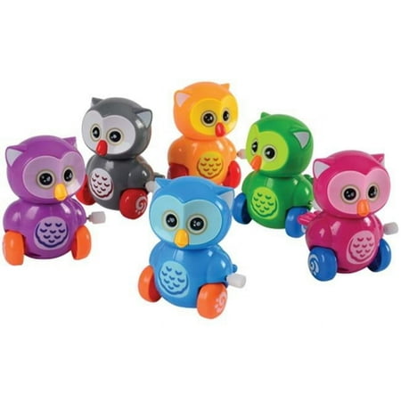 US Toy 4523 Wind Up Owls - Pack of 12