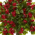 thumbnail image 2 of Nearly Natural 5' Bougainvillea Artificial Topiary Tree, Red, 2 of 3