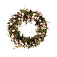 thumbnail image 1 of Artificial Rose Flower Wreath de Puerta con Hojas de Primavera para Puerta Principal, Boda, Pared, Decoración para hogar, 1 of 8