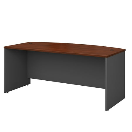 Zuma Bow Front Desk (Office Furniture Series C Classic Shell Desk Design 200 lbs Weight Capacity 72 W Bow Front Desk)