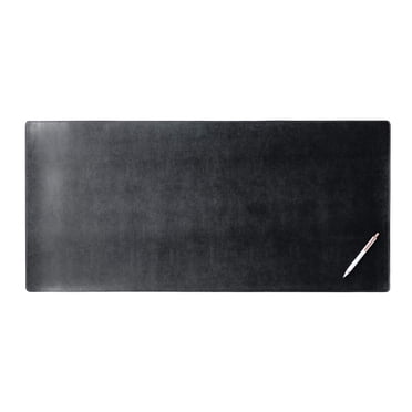Dacasso Black Leather Desk Mat/Desk Protector/Gaming Pad/Mouse Pad/Desk