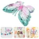 thumbnail image 3 of KAKOWELY 10 globos de aluminio con forma de mariposa para fiestas, decoración de cumpleaños, 3 of 4