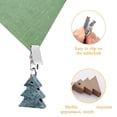 thumbnail image 4 of 4pcs Heavy Marble Tablecloth Decoration Weights Practical and Stylish Anchors Christmas Tree Shaped Table Covers Clips, 4 of 8