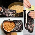 thumbnail image 5 of 2 PCS Oven Baking Gloves Set Heat Resistant Oven Mitt & Pot Holder Set Cooking Mitts Kitchen Home Supplies Watercolor Opossum Pattern, 5 of 5