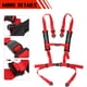thumbnail image 3 of Arnés de seguridad BESTZHEYU de 4 puntos rojo con almohadilla de 3 pulgadas 2 piezas, 3 of 7