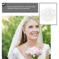 thumbnail image 3 of Monyance Bridal Veil Veil Headpiece Wedding Girl Headband Bride Flower Hair Accessories Bridal White Child Bow Comb Communion Elegant First(27.56X22.44X0.2Inches), 3 of 11