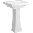 thumbnail image 4 of Proflo PF1174WH Holyoke 24-1/2" Rectangular Fireclay Pedestal Bathroom Sink - White, 4 of 4