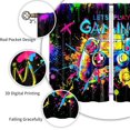 thumbnail image 2 of Video Games Kitchen Curtains 2 Panels Colorful Game Gamepad Short Cafe Curtains Decor for Dining Room Bedroom Bathroom Tier Curtains Over Sink Rod Pocket Window Drapes Treatment Decor 26x36 Inch, 2 of 6