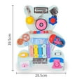 thumbnail image 3 of Juego de mesa ocupado,Juguetes Montessori Tablero ocupado,Junta de aprendizaje de la junta ocupada sensorial 1 2 años,Actividades Sensory Learning Buckle Activity Board,Tablero de actividades, 3 of 8