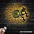 thumbnail image 3 of Craftnamesign Custom Peeking Welsh Corgi Metal Wall Art LED Light, Personalized Dog Lover Name Sign, 3 of 5