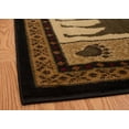 thumbnail image 4 of Designer Home Regal Area Rug 750-03743 Pine Montage Brown Bears Checkered 5' 3" x 7' 2" Rectangle, 4 of 4