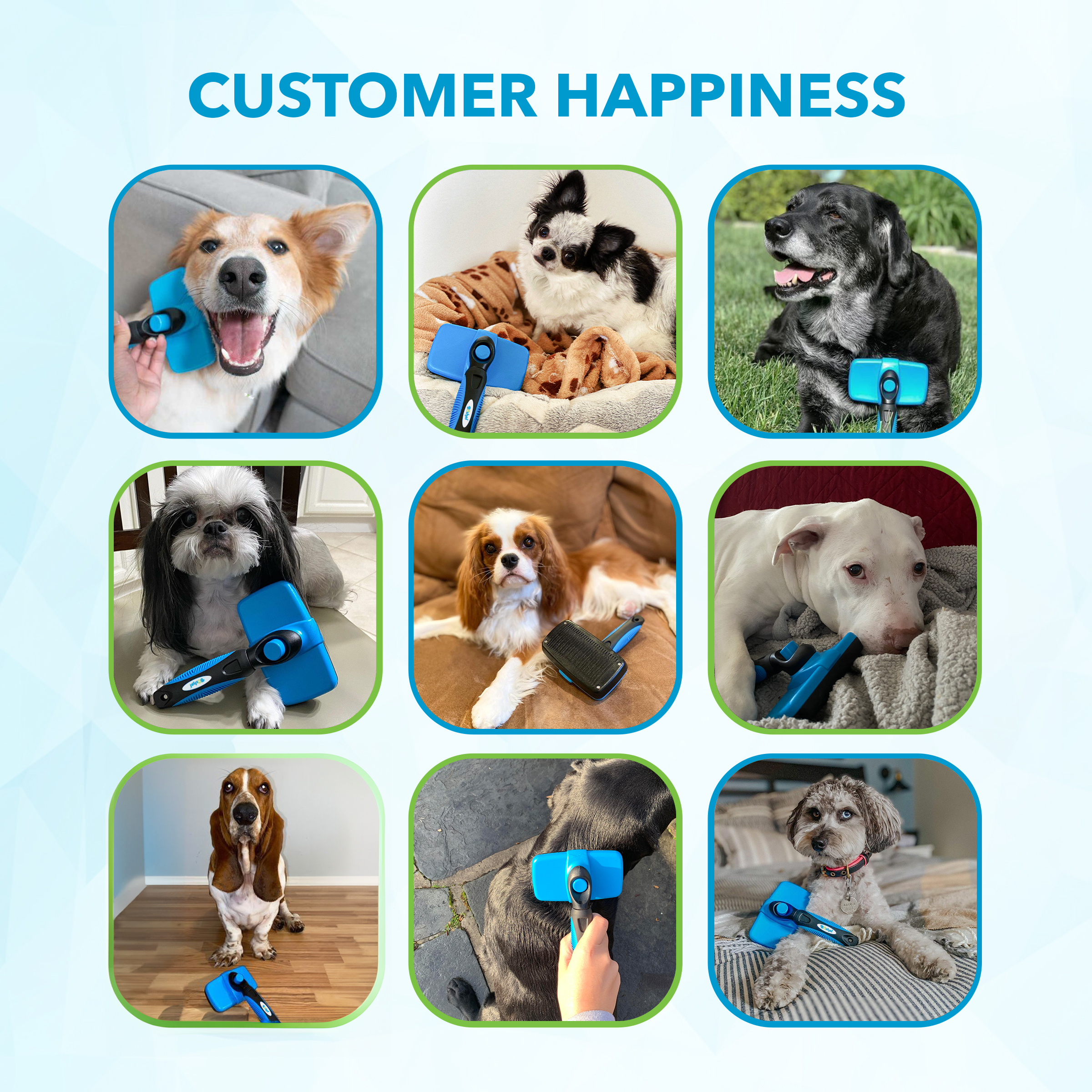 Boshel Self-Cleaning Slicker Brush for Dogs & Cats photo 3