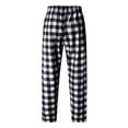thumbnail image 4 of jjayotai Men's Pajama Pants, Cotton Sleepwear Plaid Pajamas, Heavyweight Flannel Plaid Sleepwear Lounge Pant Black S, 4 of 6