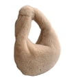 thumbnail image 3 of Milageto Women's Plush Bag Casual Durable Dumpling Bag Zipper Closure Trendy Tote Bag Khaki, 3 of 7