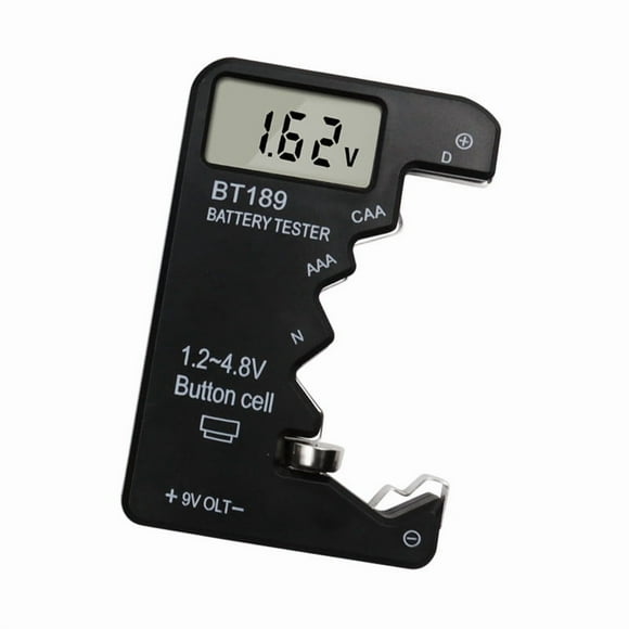 Medidor de Capacidad con Pantalla Digital para Pilas Aa Aaa 6F22 de 9 V y 1,5 V: Prueba Precisa y Visualización Clara. Ideal.