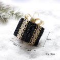thumbnail image 1 of Nvzi Juego de 3 bolas navideñas negras y doradas para árbol, surtido, 80 mm (2,36''), irrompibles, adornos colgantes navideños para bodas, fiestas y decoración de árboles de Navidad, regalo., 1 of 3